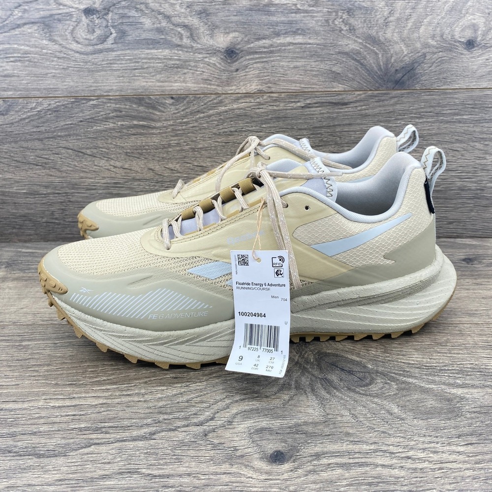 Reebok Floatride Energy 6 Adventure Running Shoes Men's Beige Size 9